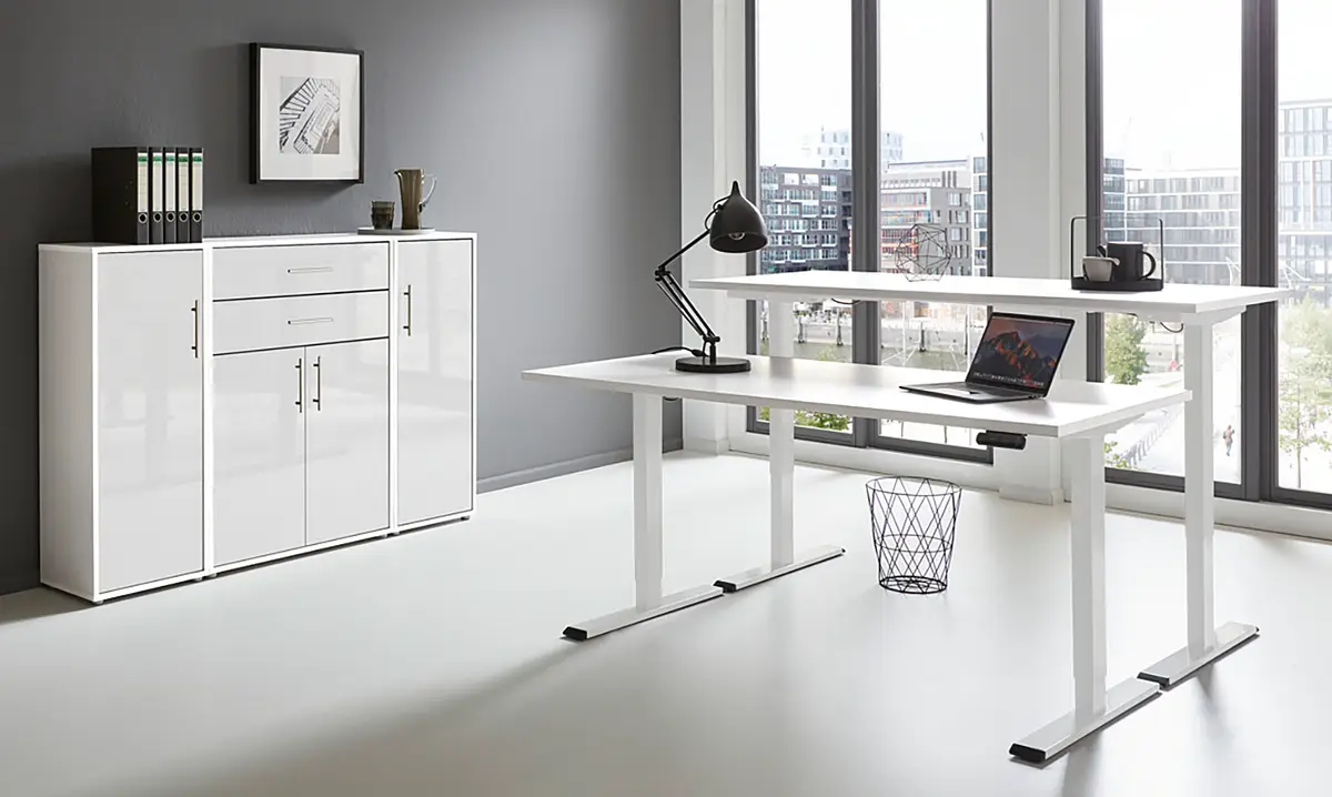 Büro-Set 4-teilig Set E | Weiß