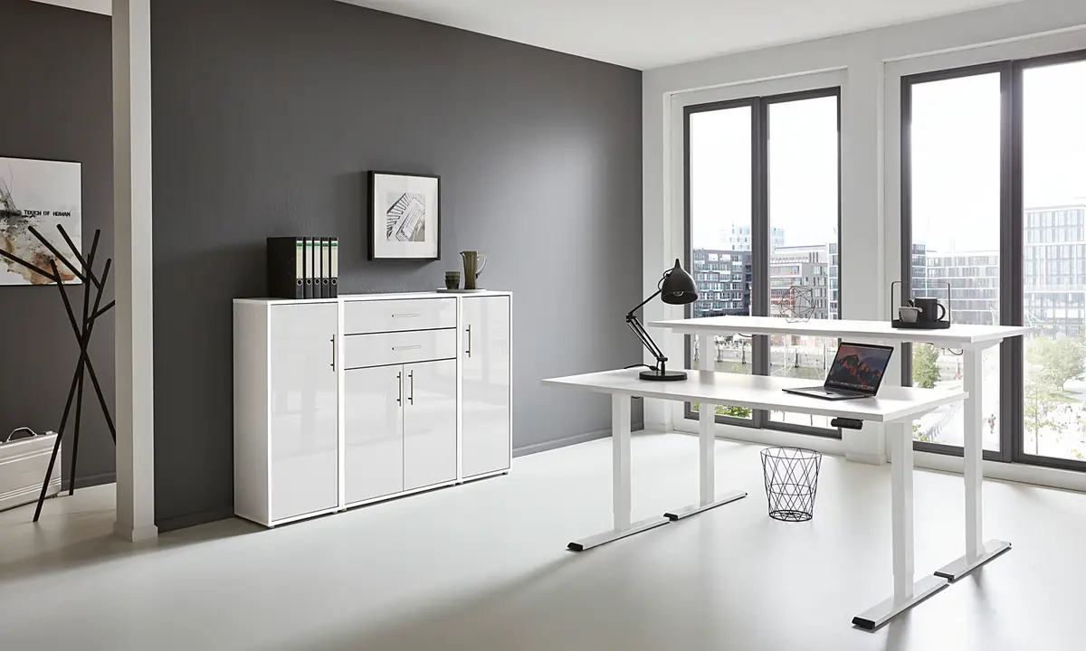 Büro-Set 4-teilig Set E | Weiß