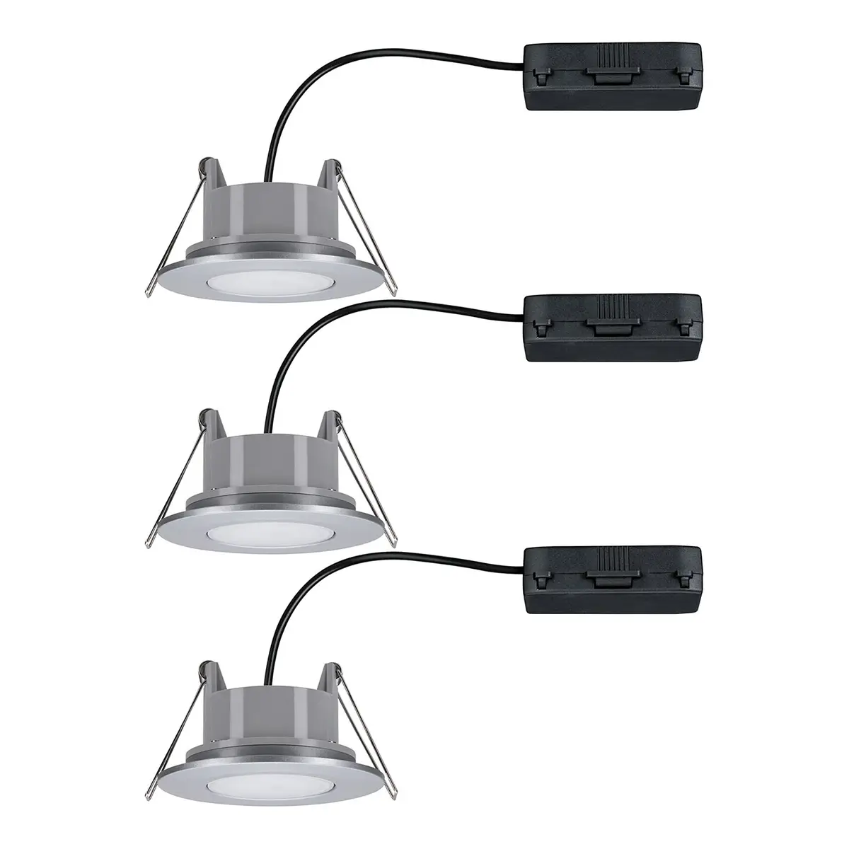 Einbauleuchten Calla 3er-Set | Grau