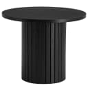 Beistelltisch 50 cm Ø 50cm Schwarz/Eiche Schwarz | Braun