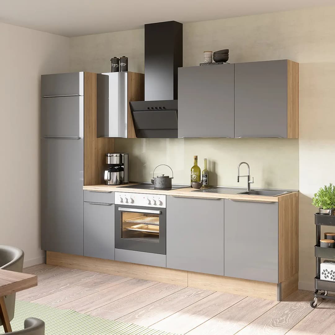 Küchenzeile Variante B | Braun