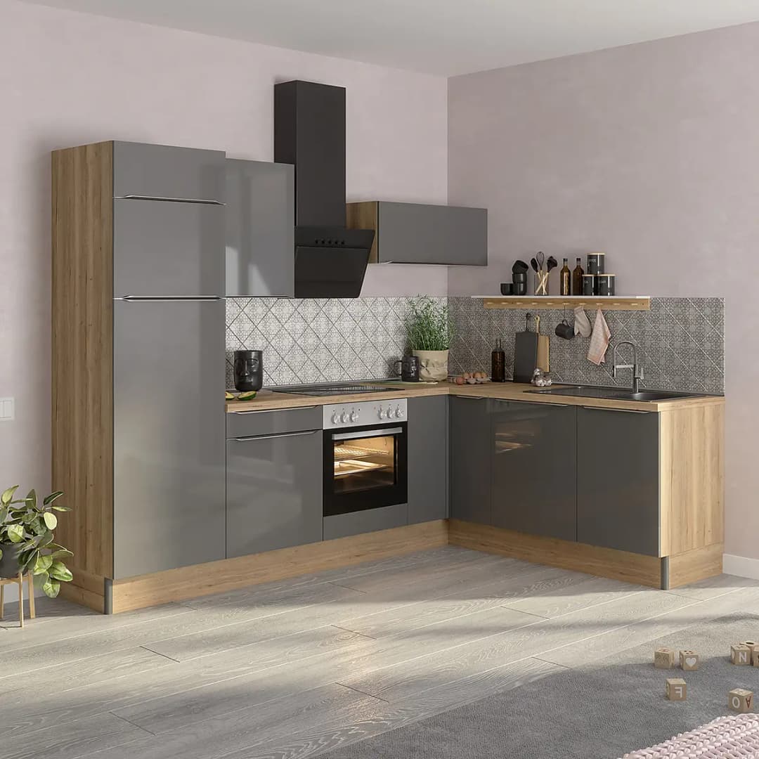 Eckküche Variante B | Braun