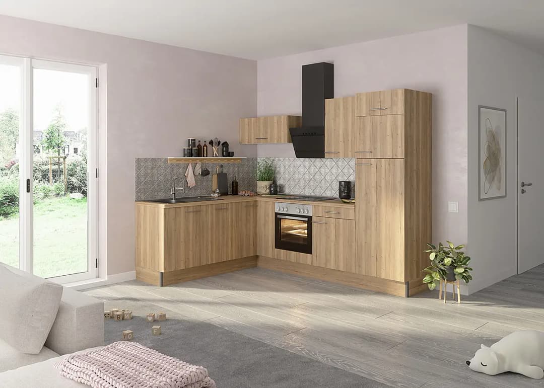 Eckküche Variante D | Braun