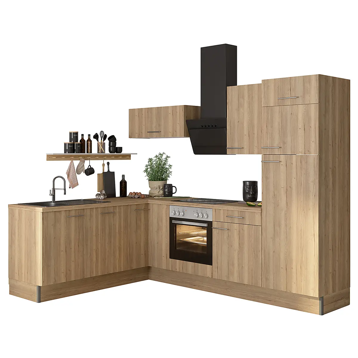Eckküche Variante D | Braun