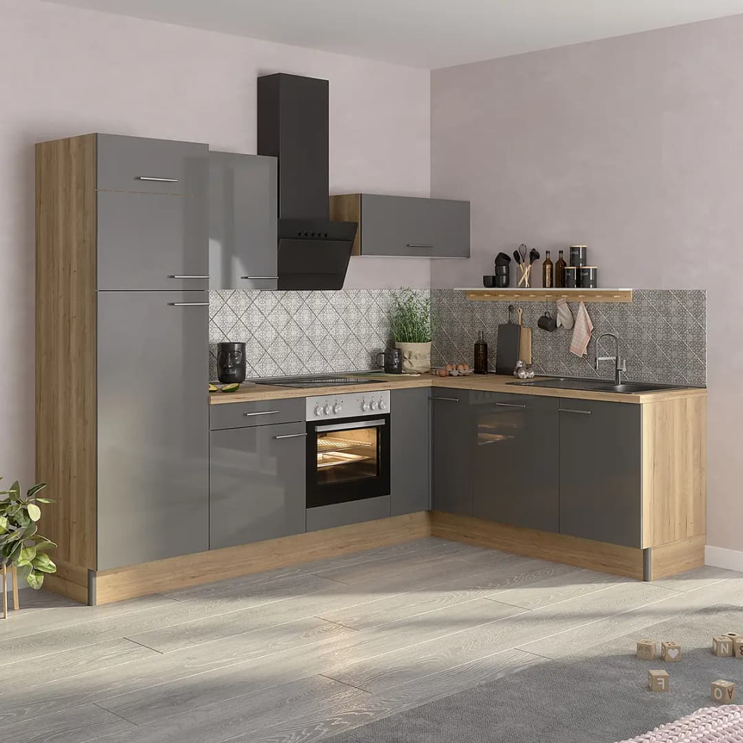 Eckküche Variante B | Braun