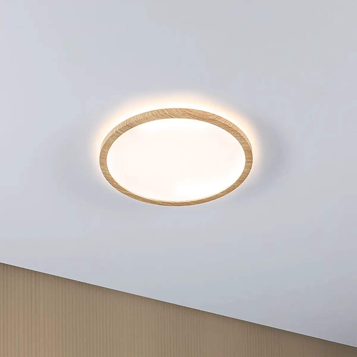 LED-Deckenleuchte Atria Shine | Braun