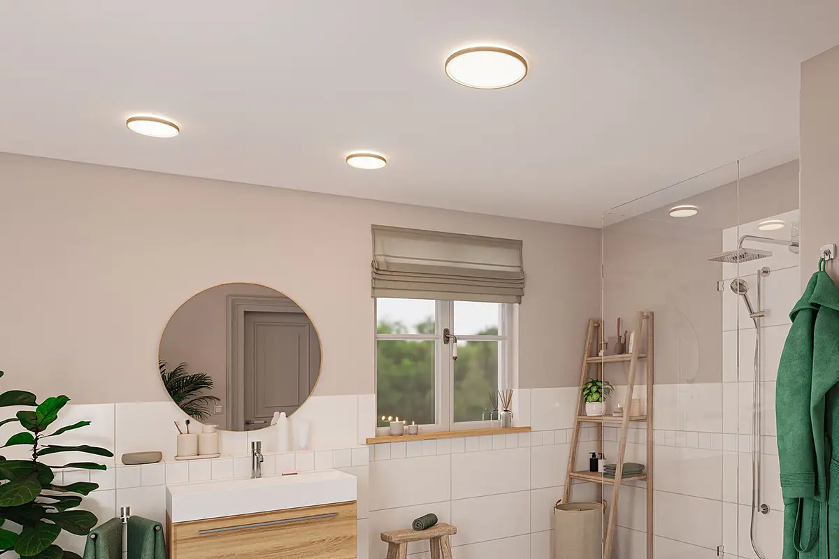 LED-Deckenleuchte Atria Shine | Braun