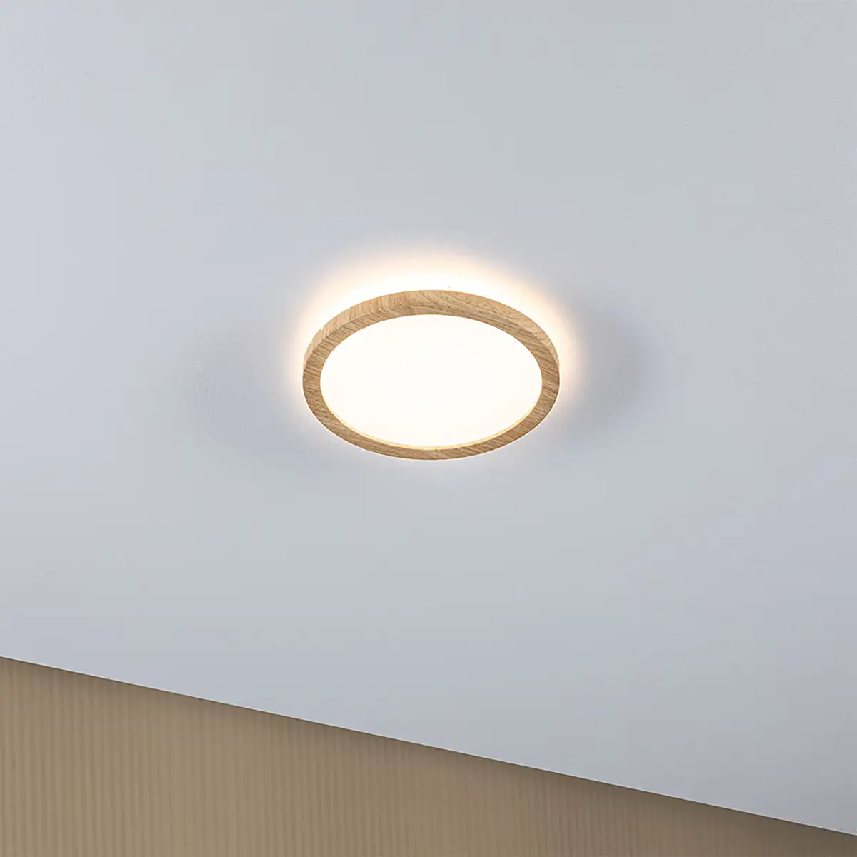 LED-Deckenleuchte Atria Shine | Braun