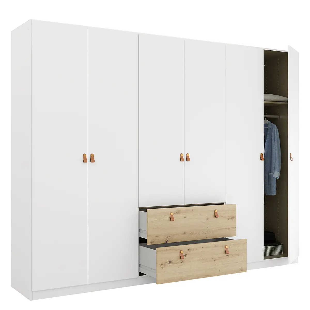 Drehtürenschrank Homey | Weiß