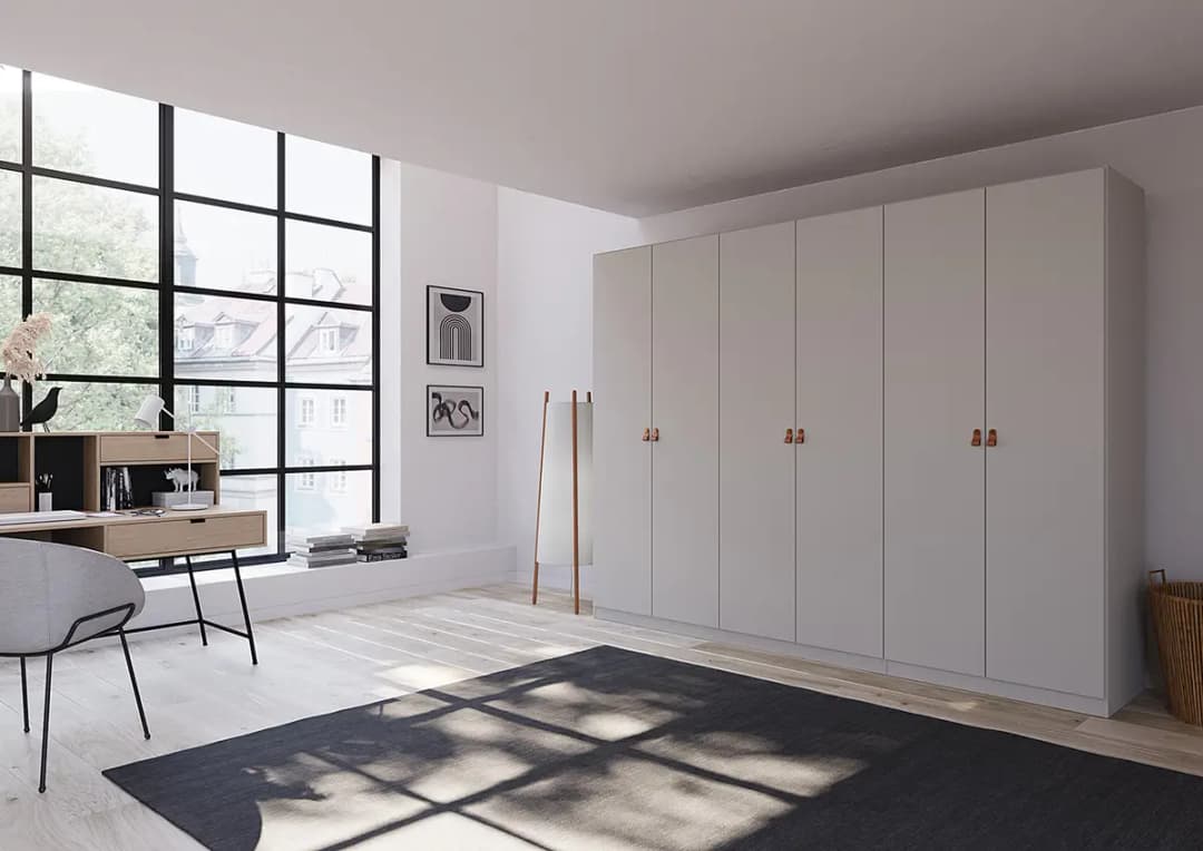 Drehtürenschrank Homey | Grau