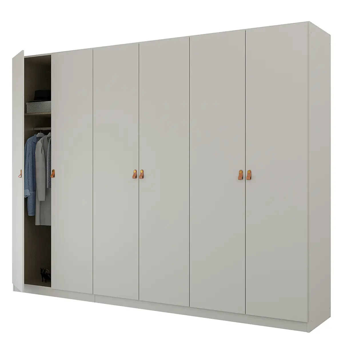 Drehtürenschrank Homey | Grau