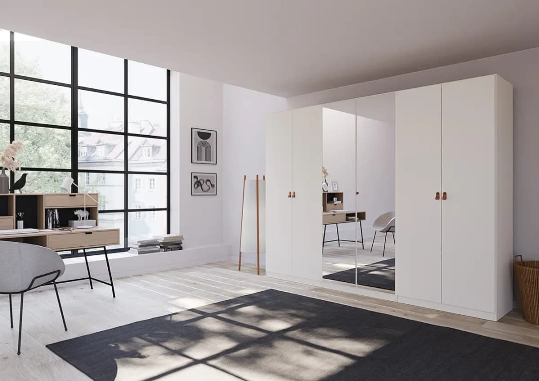 Drehtürenschrank Homey | Weiß