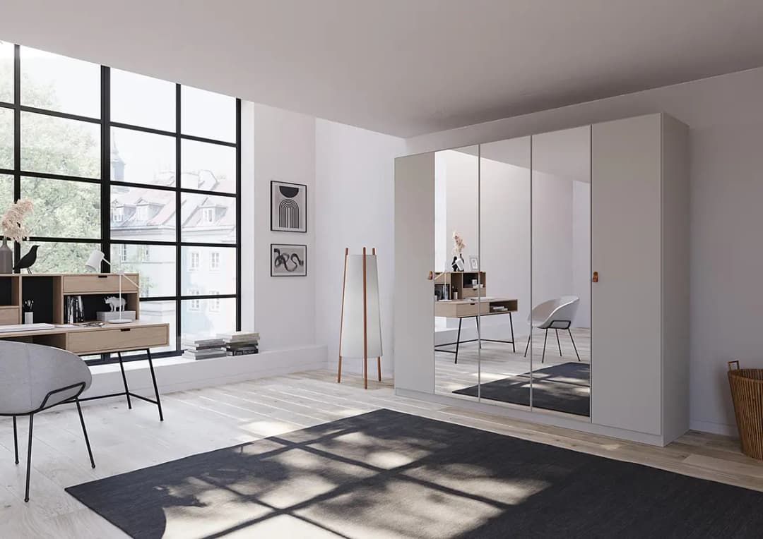 Drehtürenschrank Homey | Grau
