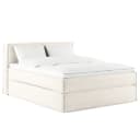 Premium Boxspringbett mit Kopfteil 160 x 200cm Strukturstoff