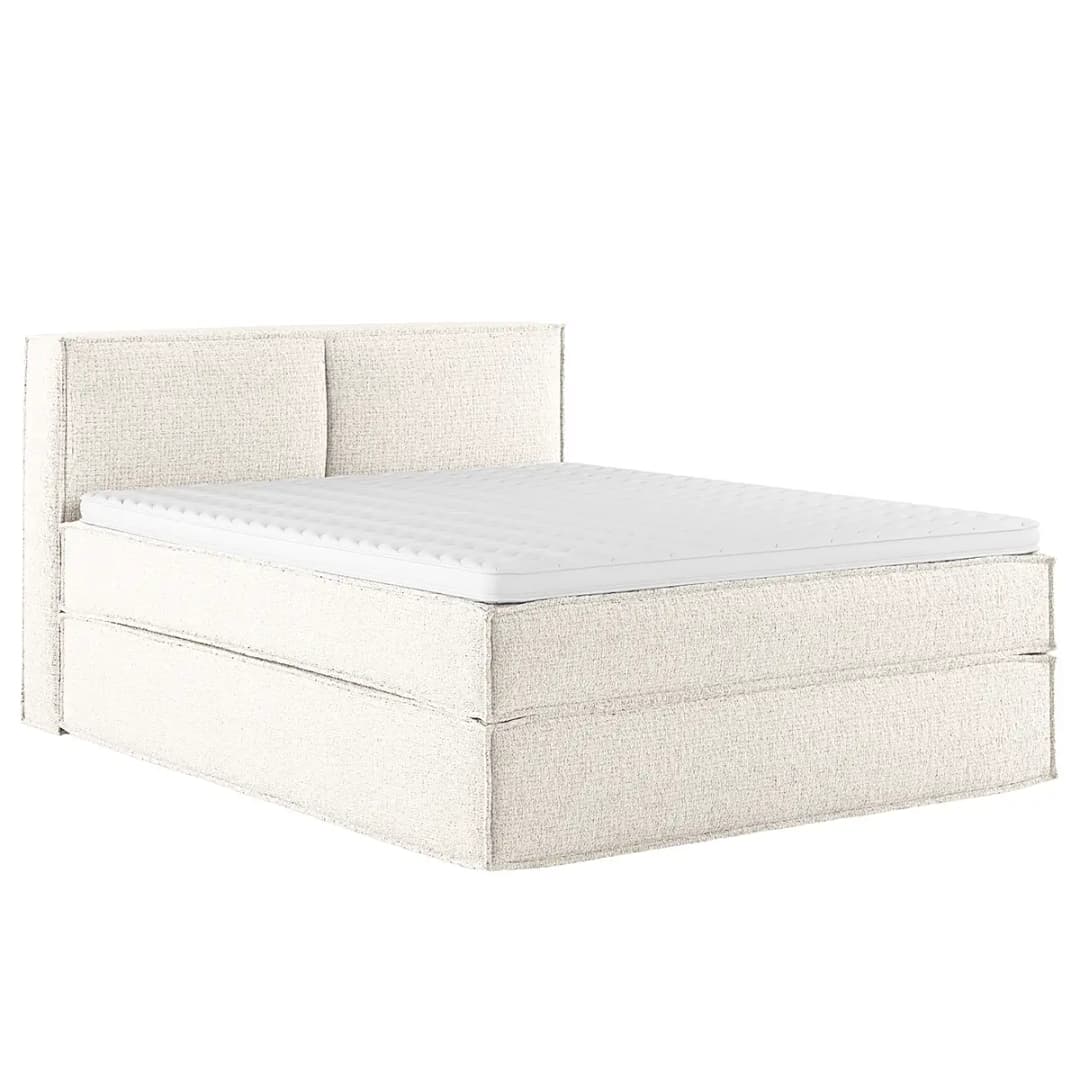 Premium Boxspringbett mit Kopfteil 160 x 200cm Strukturstoff