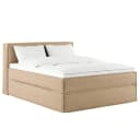 Premium Boxspringbett mit Kopfteil 160 x 200cm Strukturstoff