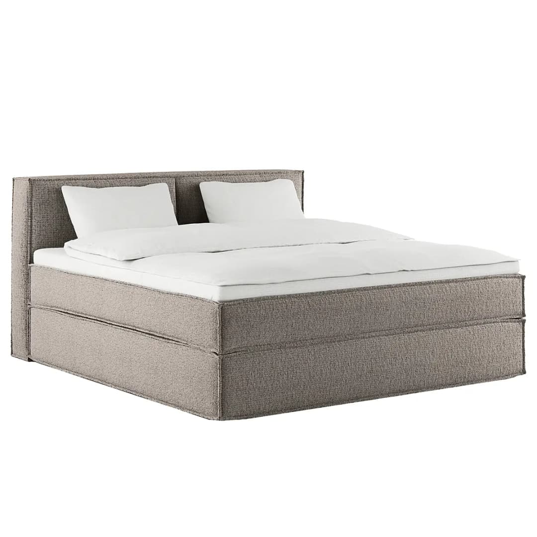 Premium Boxspringbett mit Kopfteil 180 x 200cm Strukturstoff