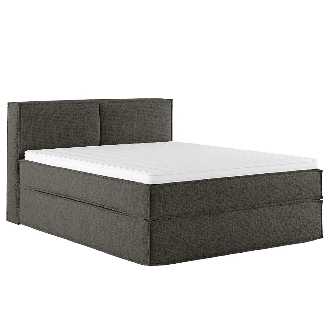 Premium Boxspringbett mit Kopfteil 160 x 200cm Strukturstoff
