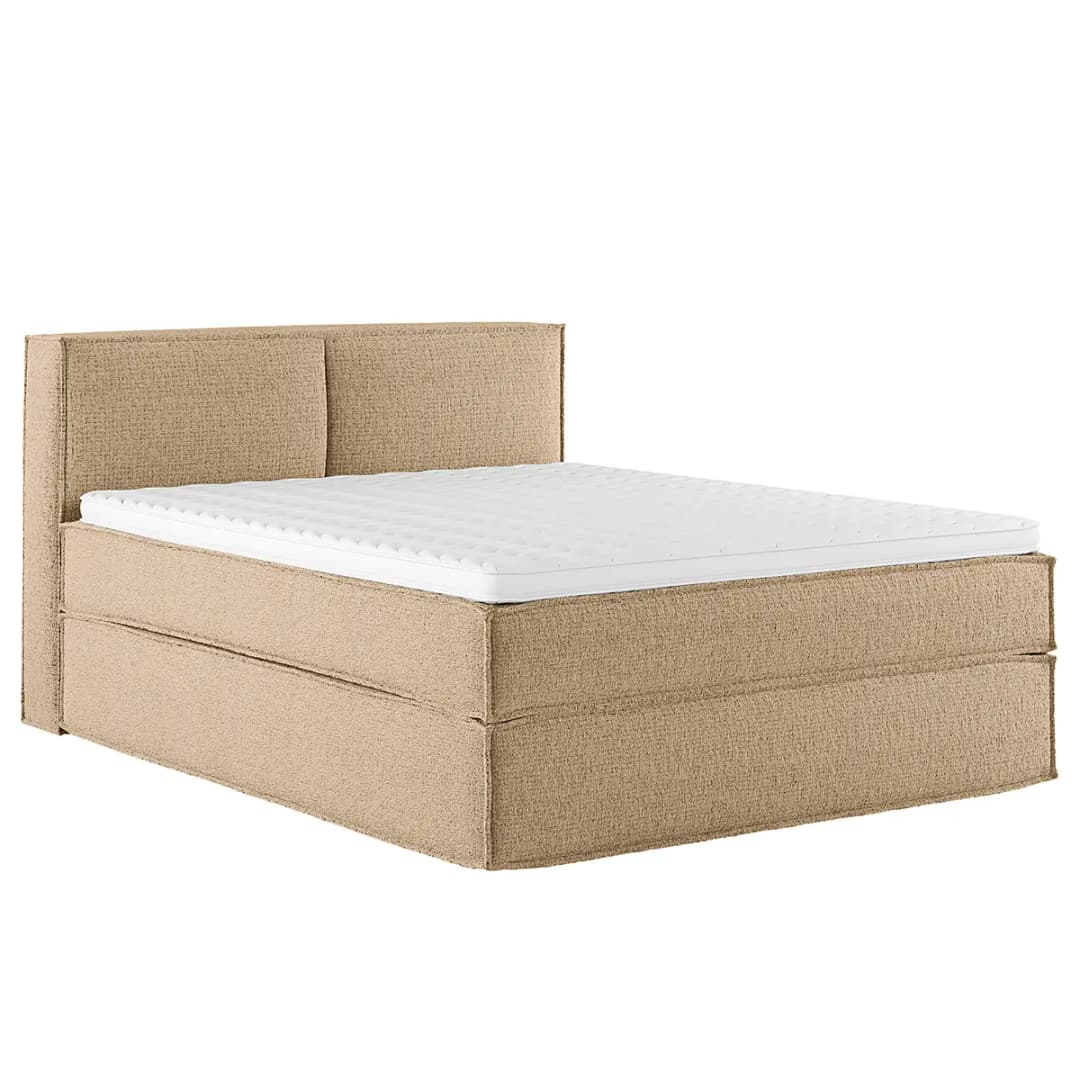 Premium Boxspringbett mit Kopfteil 160 x 200cm Strukturstoff