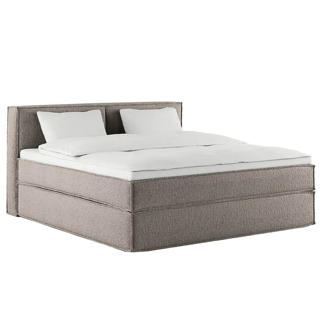 Premium Boxspringbett mit Kopfteil 180 x 200cm Strukturstoff