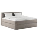 Premium Boxspringbett mit Kopfteil 180 x 200cm Strukturstoff