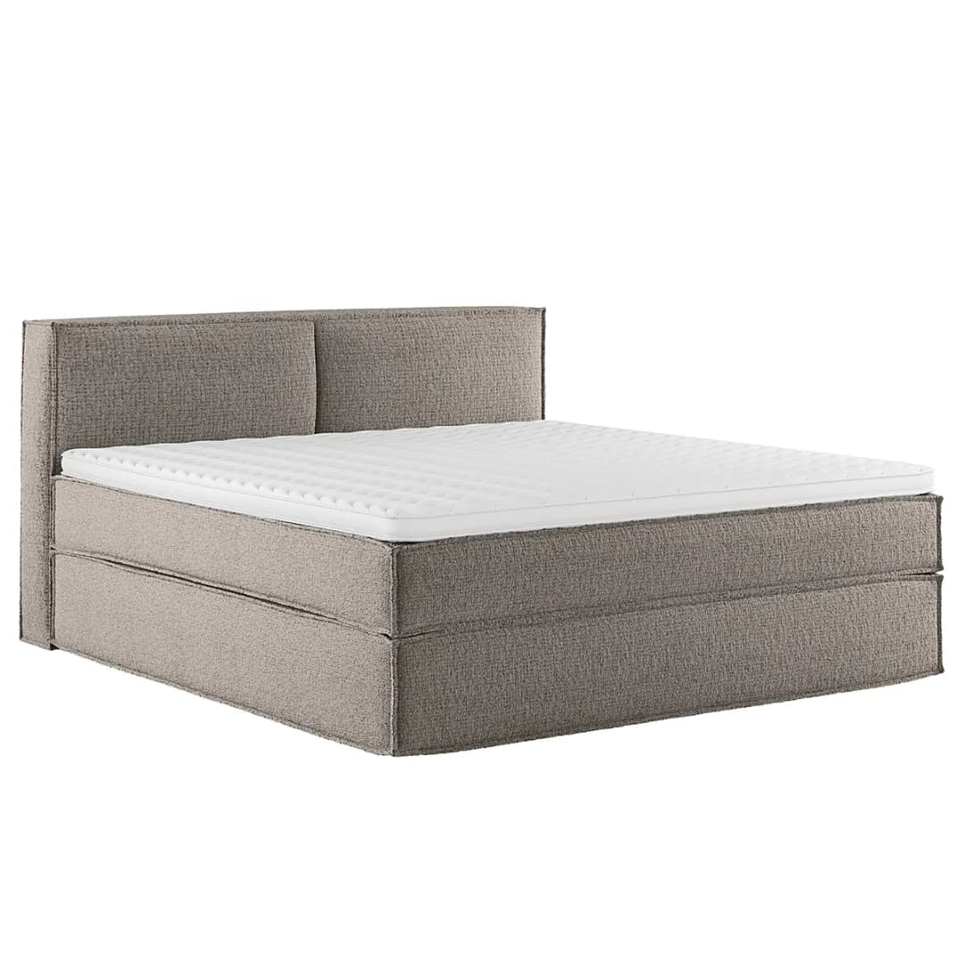 Premium Boxspringbett mit Kopfteil 180 x 200cm Strukturstoff