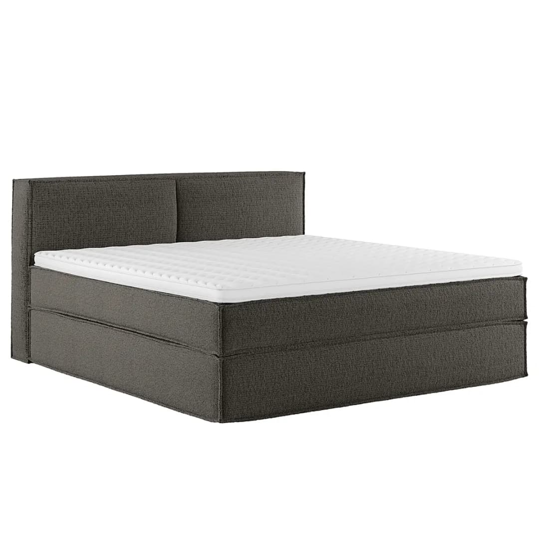 Premium Boxspringbett mit Kopfteil 180 x 200cm Strukturstoff