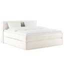 Premium Boxspringbett mit Kopfteil 200 x 200cm Strukturstoff