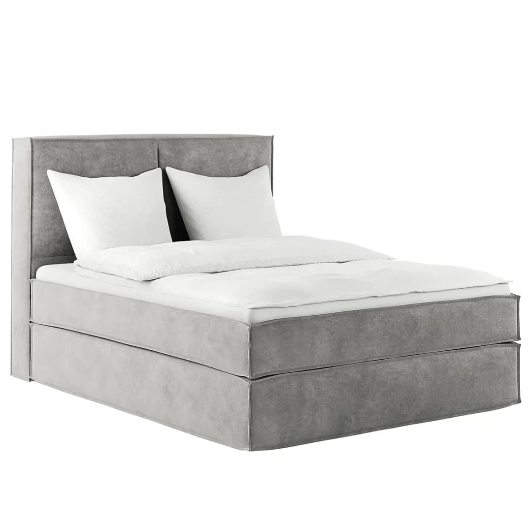 Premium Boxspringbett mit Kopfteil 140 x 200cm Samt Onoli