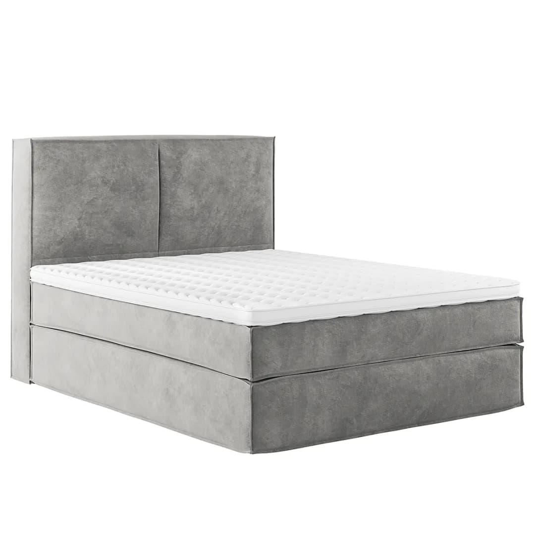 Premium Boxspringbett mit Kopfteil 140 x 200cm Samt Onoli