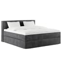 Premium Boxspringbett mit Kopfteil 200 x 200cm Samt Onoli