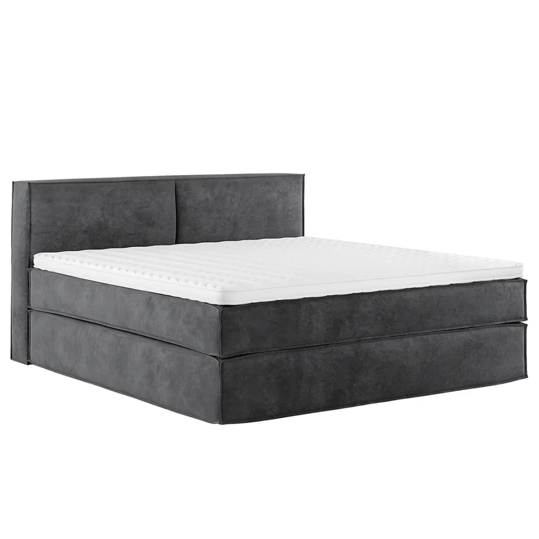 Premium Boxspringbett mit Kopfteil 200 x 200cm Samt Onoli