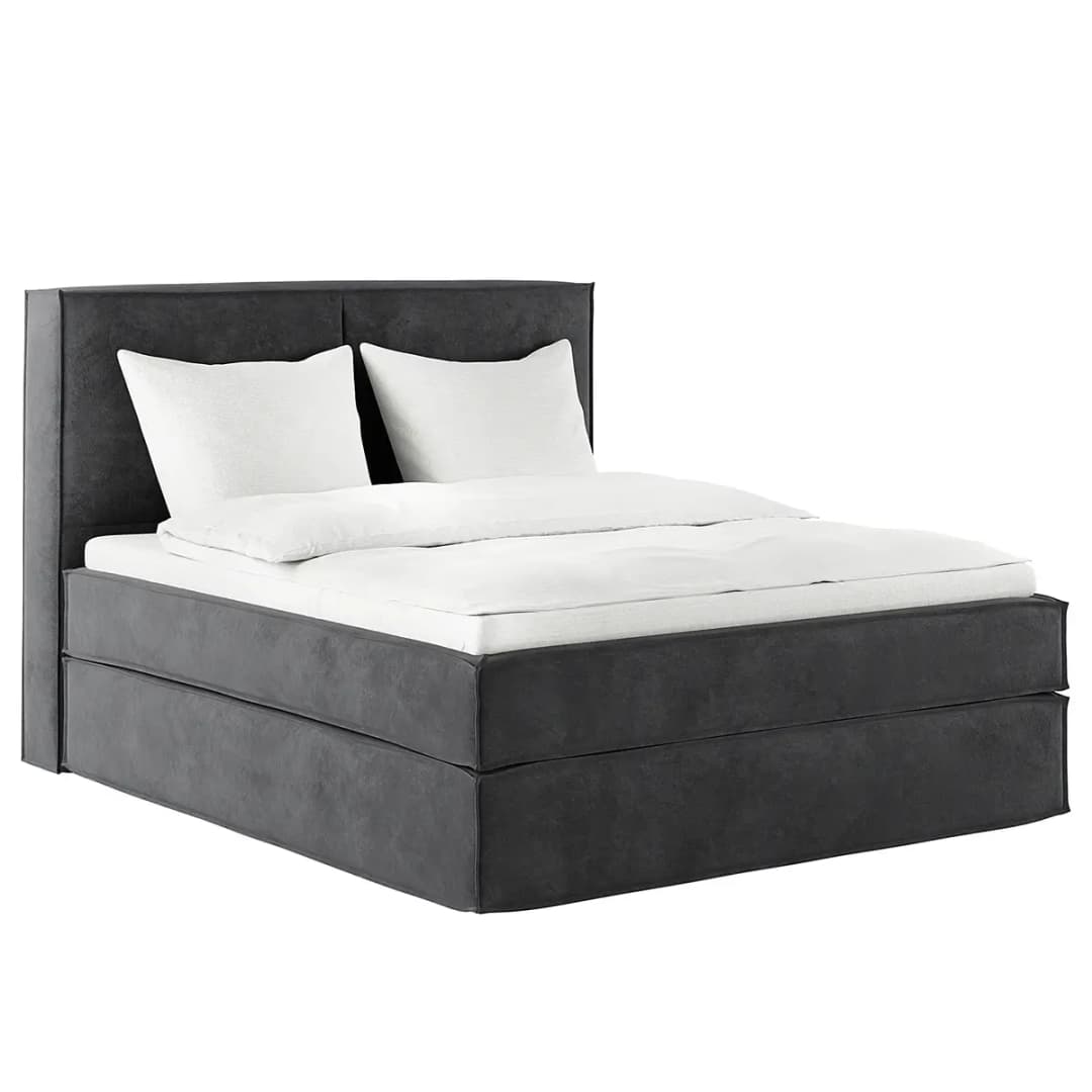 Premium Boxspringbett mit Kopfteil 200 x 200cm Samt Onoli