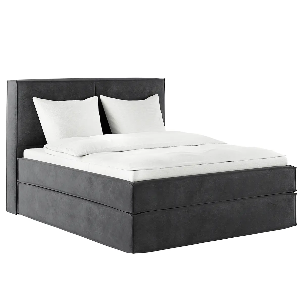 Premium Boxspringbett mit Kopfteil 200 x 200cm Samt Onoli