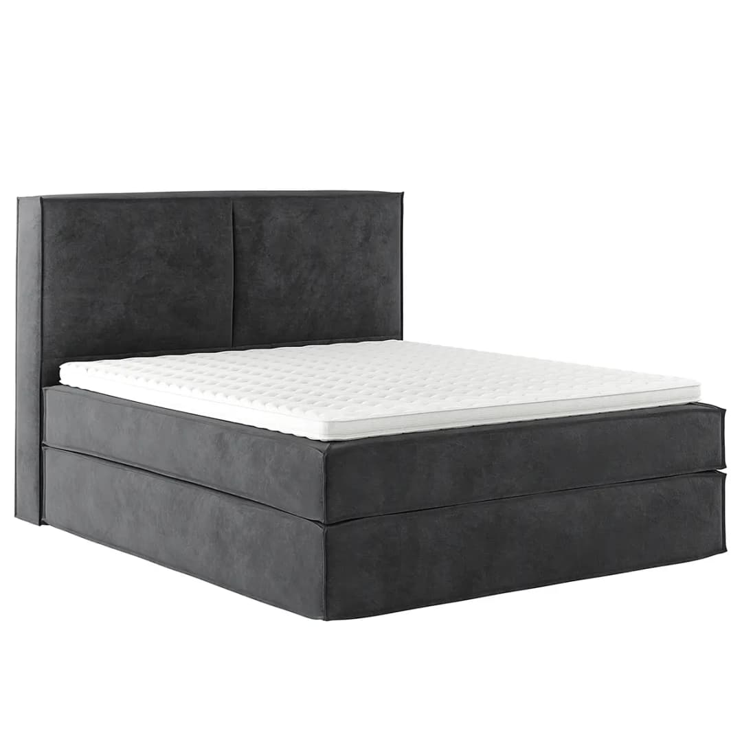 Premium Boxspringbett mit Kopfteil 200 x 200cm Samt Onoli