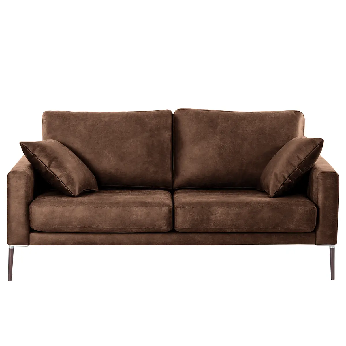 2,5-Sitzer Sofa Braun Microfaser Yaka | Braun
