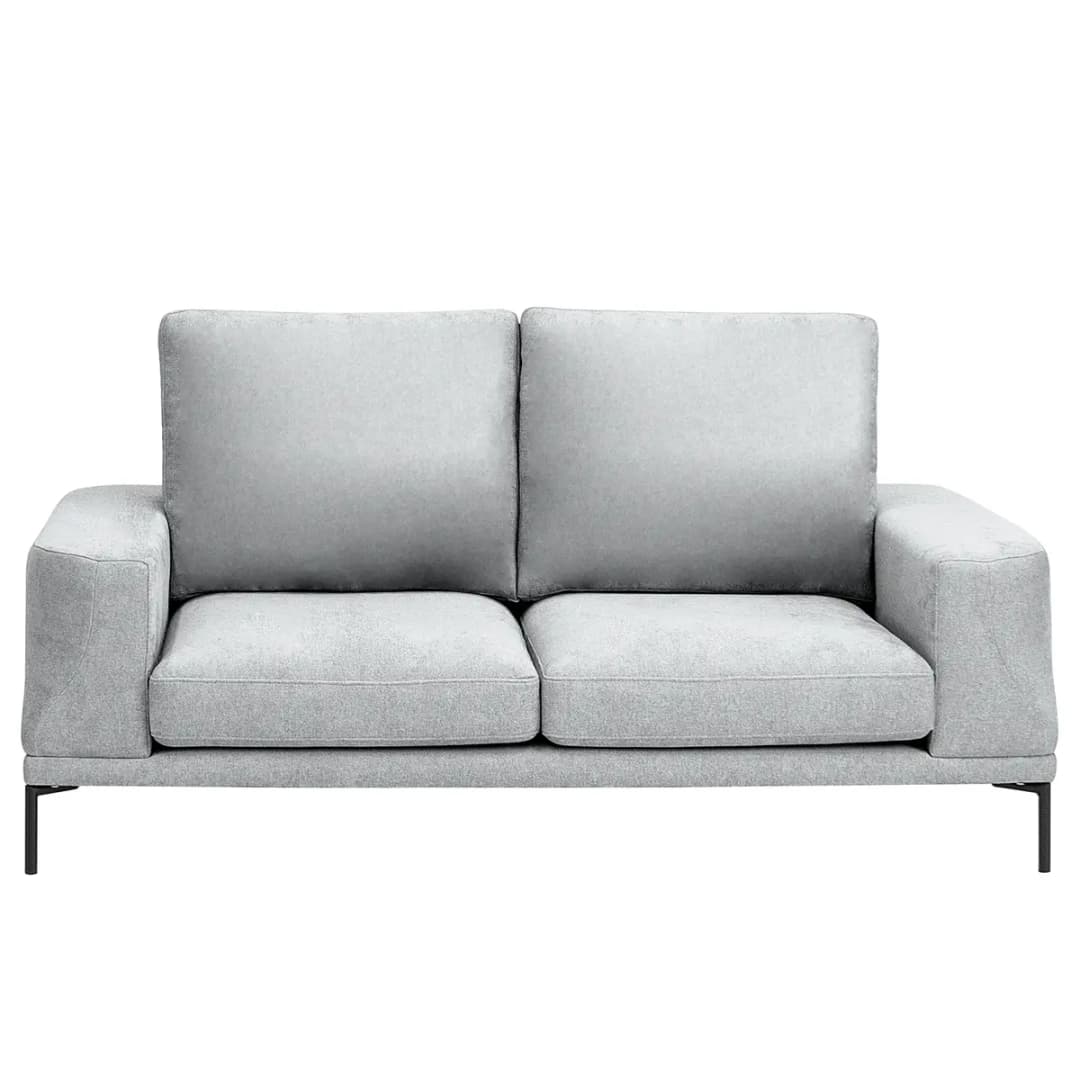 2,5-Sitzer Sofa Grau Webstoff Stormy | Grau