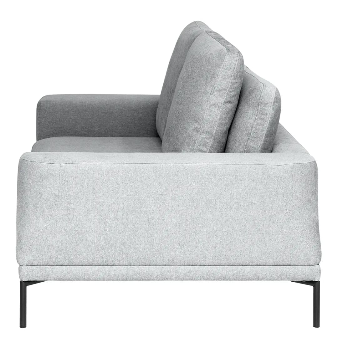 2,5-Sitzer Sofa Grau Webstoff Stormy | Grau