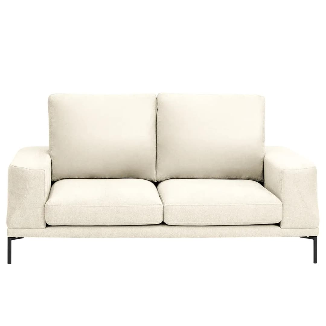 2,5-Sitzer Sofa Beige Webstoff Stormy | Beige