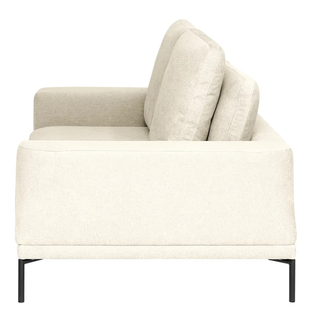 2,5-Sitzer Sofa Beige Webstoff Stormy | Beige