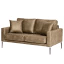 2-Sitzer Sofa Braun Microfaser Yaka | Braun