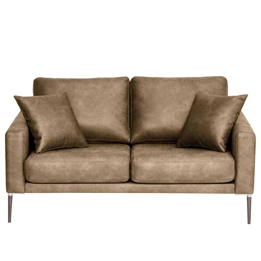 2-Sitzer Sofa Braun Microfaser Yaka | Braun