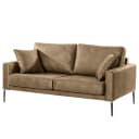 2,5-Sitzer Sofa Braun Microfaser Yaka | Braun