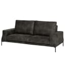 Sofa 3-Sitzer Grau Microfaser Goda | Grau