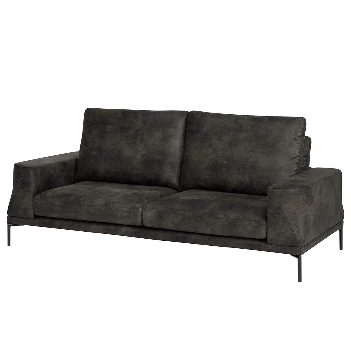 Sofa 3-Sitzer Grau Microfaser Goda | Grau