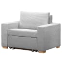 Schlafsessel Basic Grau/Hellgrau Cordstoff Poppy | Grau