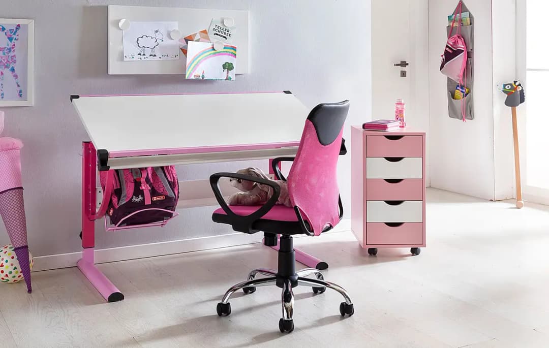 Kinderschreibtischstuhl Born | Pink