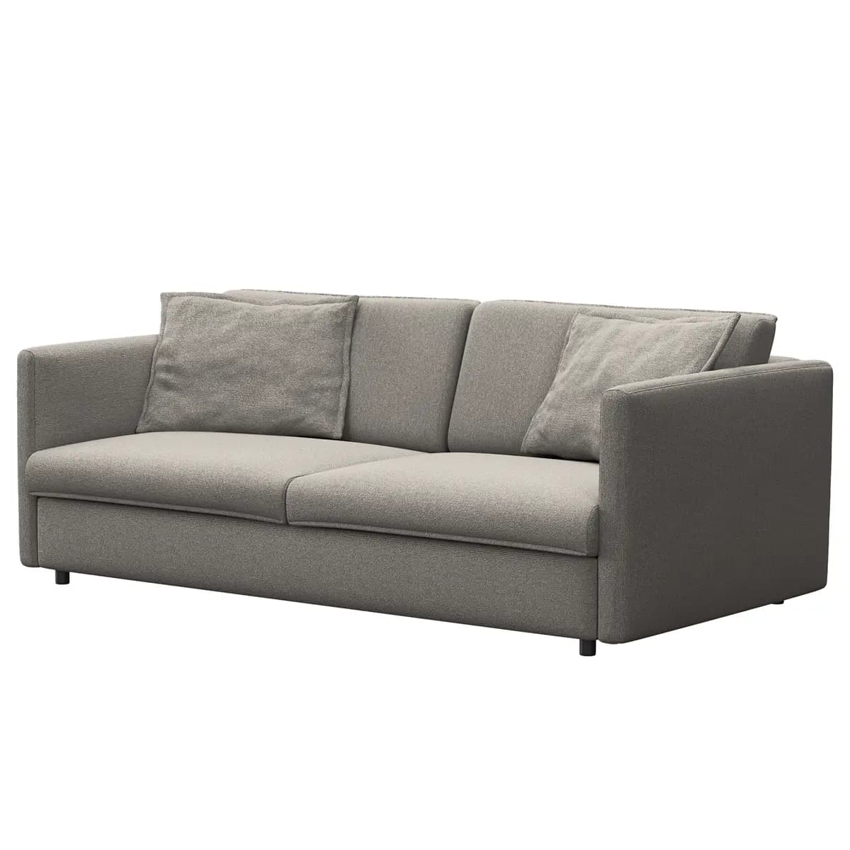 3-Sitzer Sofa Grau/Grau Webstoff Mava | Grau
