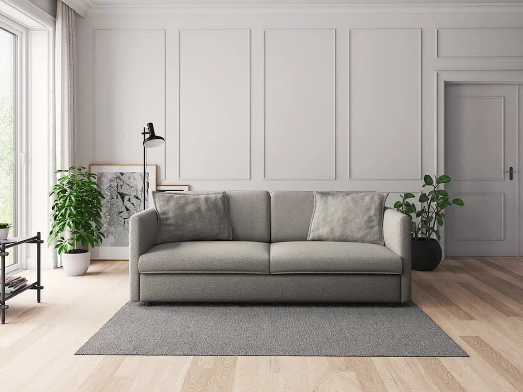3-Sitzer Sofa Grau/Grau Webstoff Mava | Grau