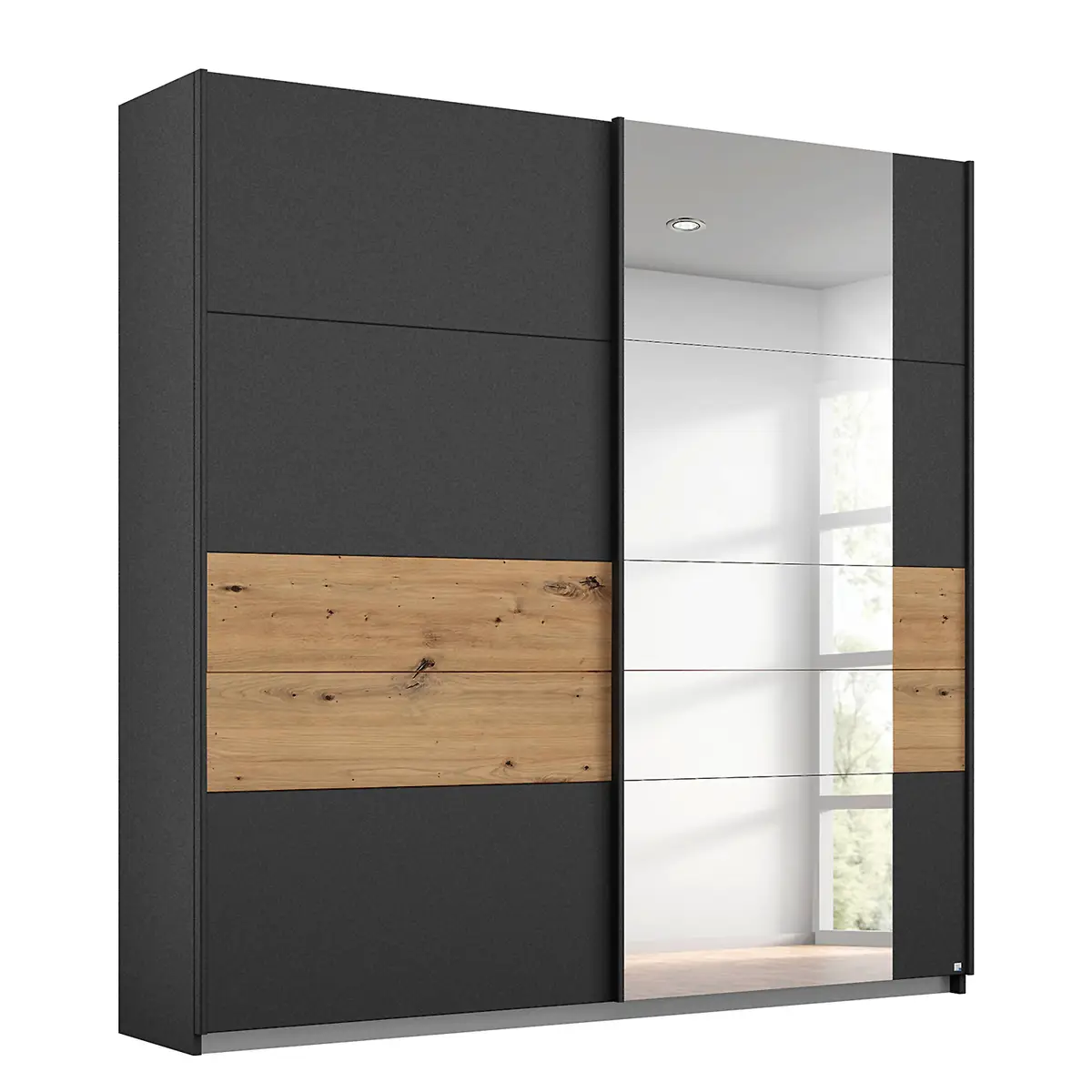 Schwebetürenschrank Boston Extra | Grau
